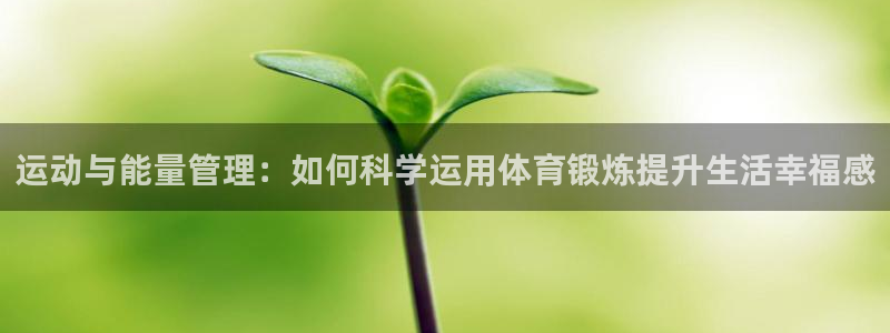 3377体育是正规的吗：运动与能量管理：如何科学运用体育锻炼提升生活幸福感